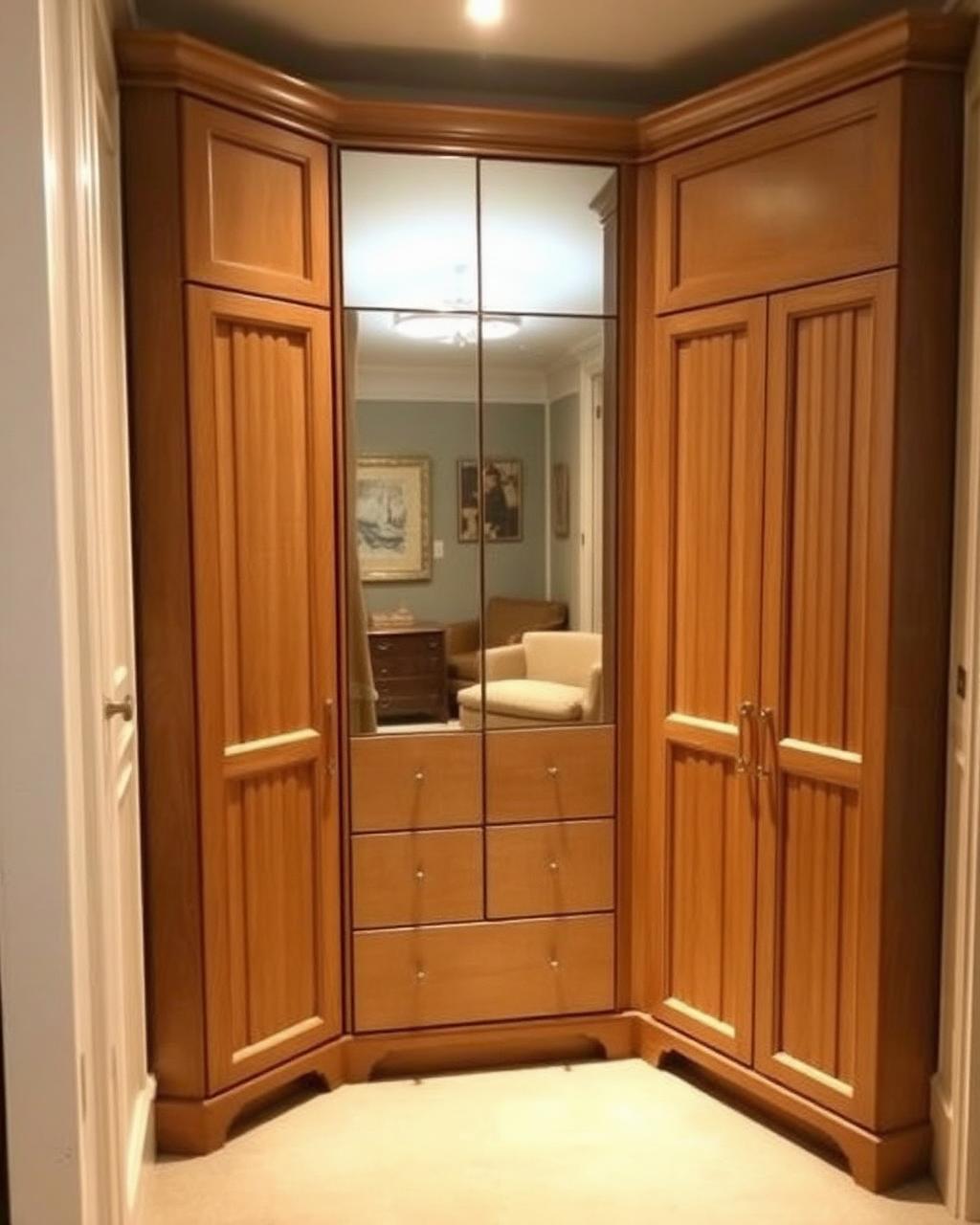 Corner Vanity Wardrobe