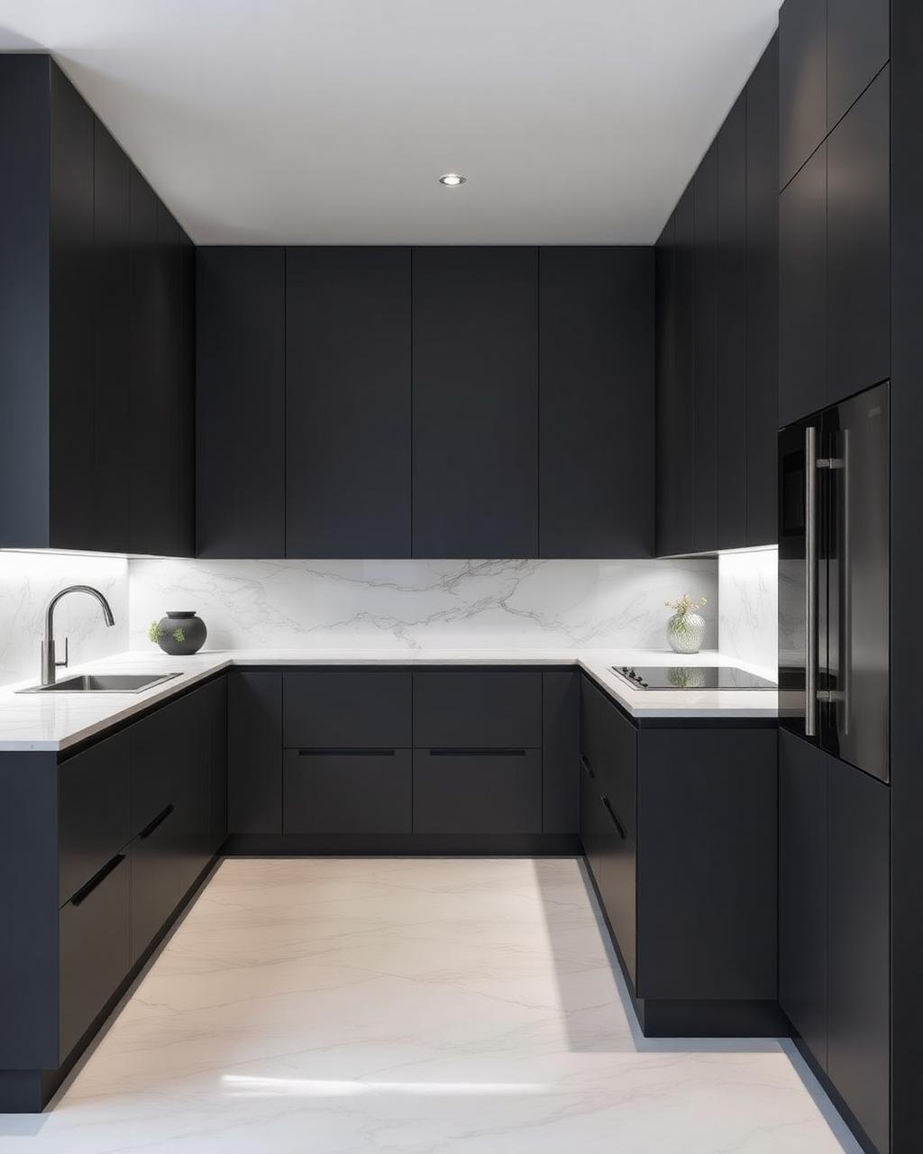Matte Charcoal Kitchen — 2