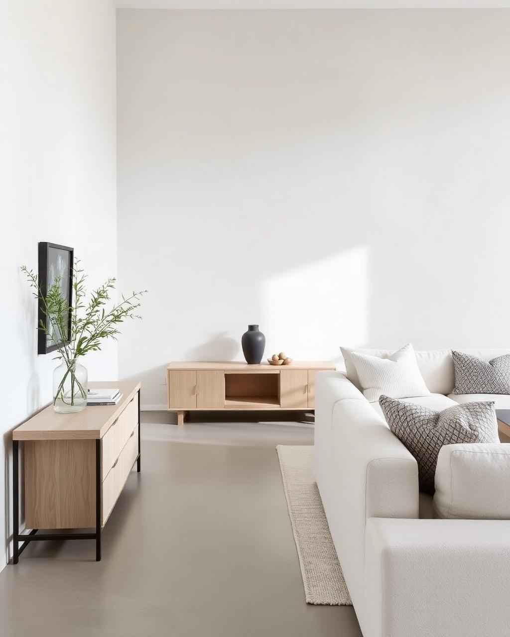 Minimal White Living