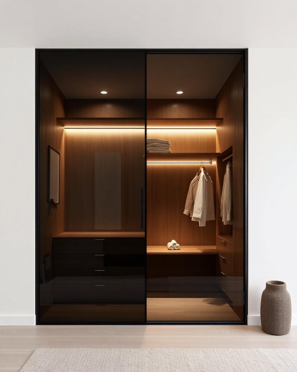 Smoked Glass Wardrobe