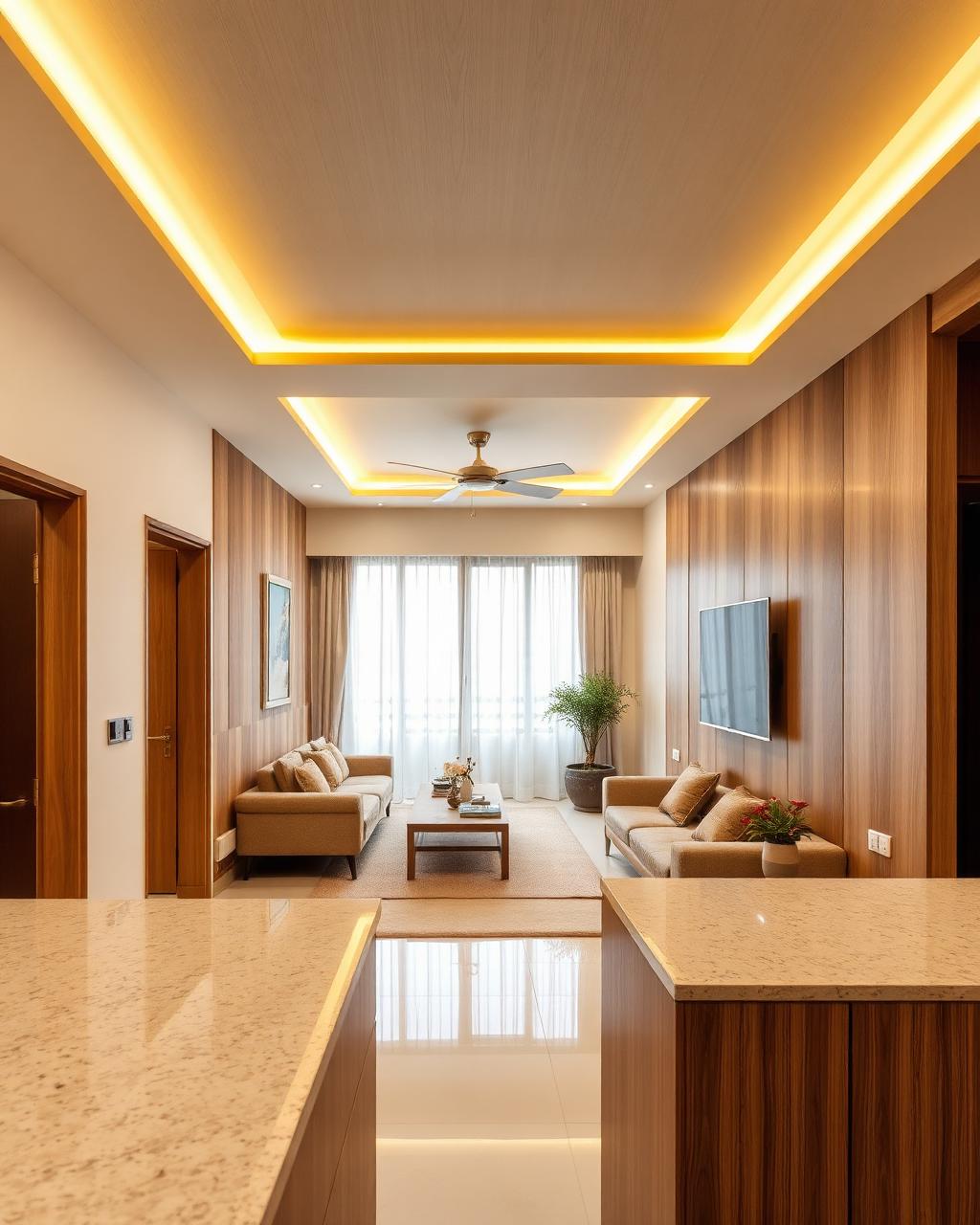 Warm Oak 2BHK